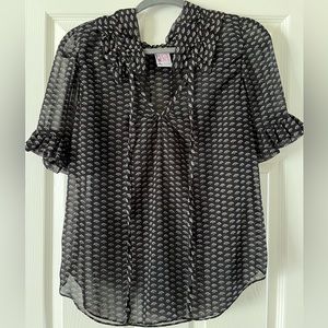 Lucy love ruffle shirt, size medium